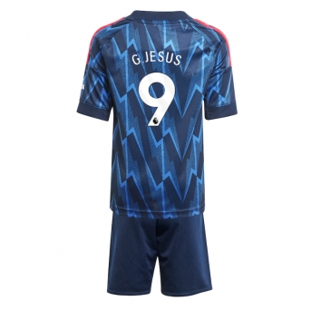 Billige Fotballdrakt Arsenal Gabriel Jesus #9 Replika Bortedraktsett Barn 2025-26 Kortermet (med bukser)
